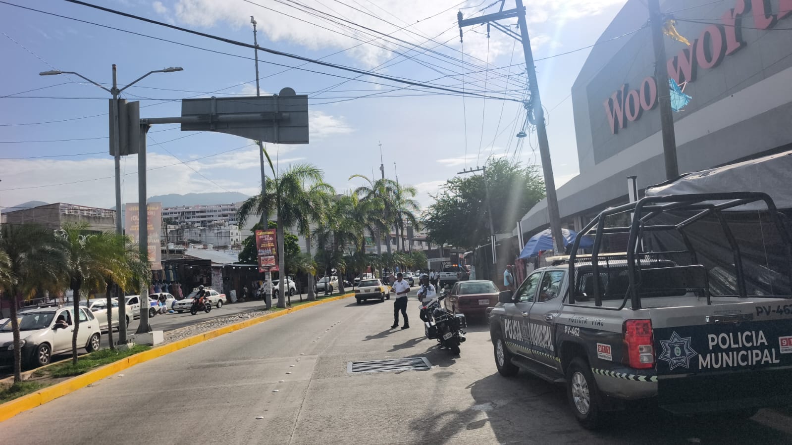 Refuerza la SSP Acapulco operativos de vialidad en la avenida Cuauhtémoc
